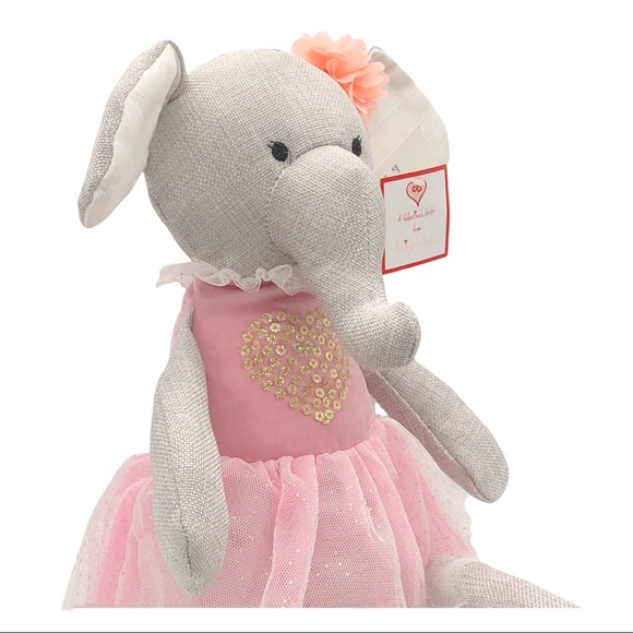 Decorative Linen Elephant | Nursery Room Décor | Baby Shower Gift | Baby Girl - Picture 3 of 5